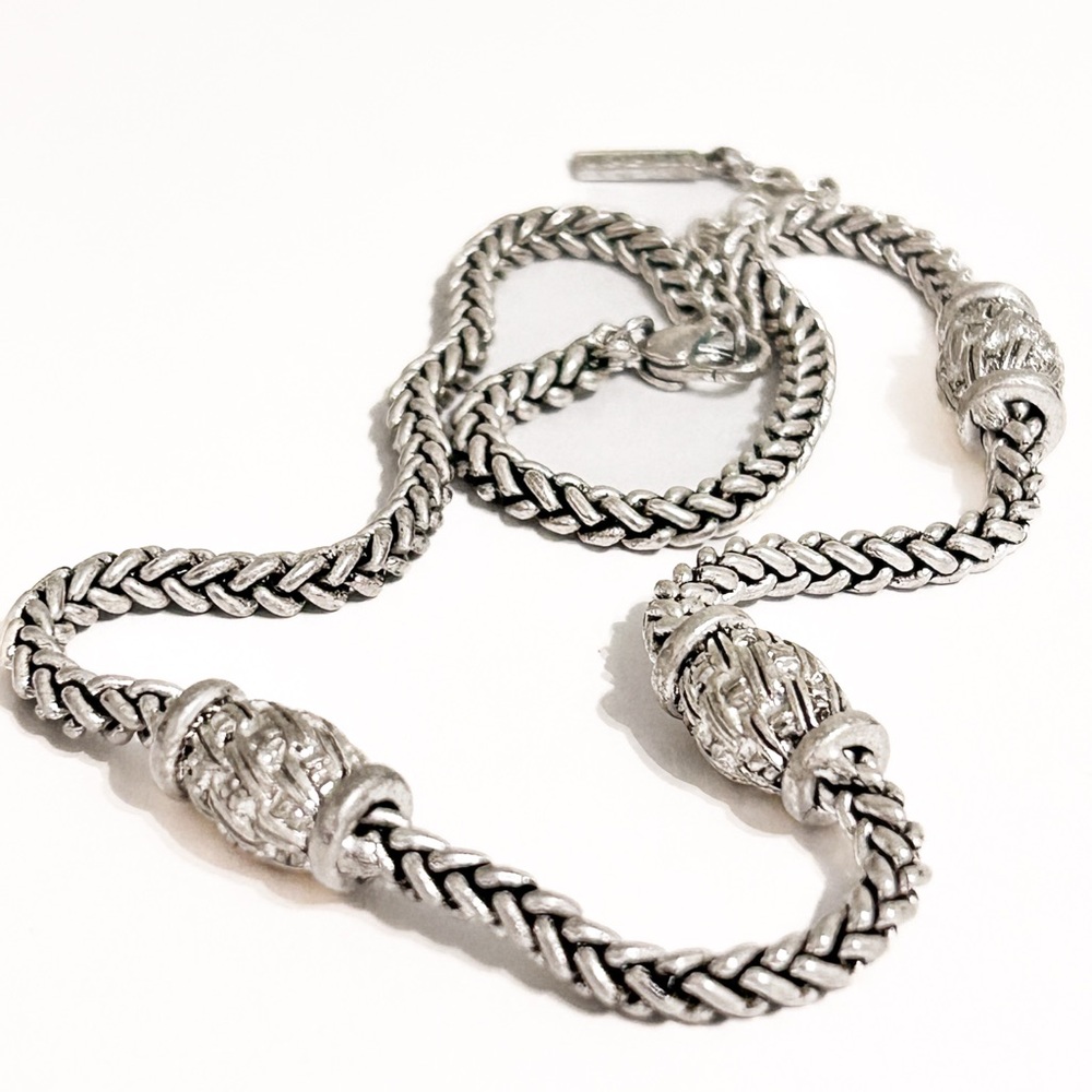Napier Silver Necklace with Intricate Accents - Picture 6 of 14